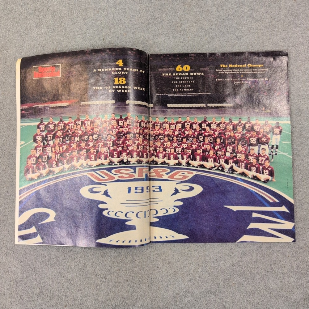 Sports Illustrated Presents Alabama That Championship Season 1992 Crimson Tide - Picture 2 of 3
